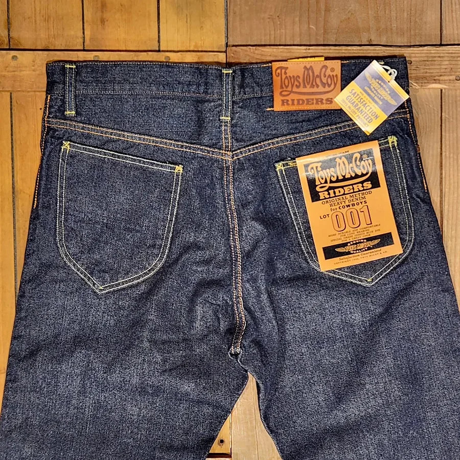TOYS McCOY LOT 001Z pays tribute to LXX (taxi driver) left twill retro red ear jeans