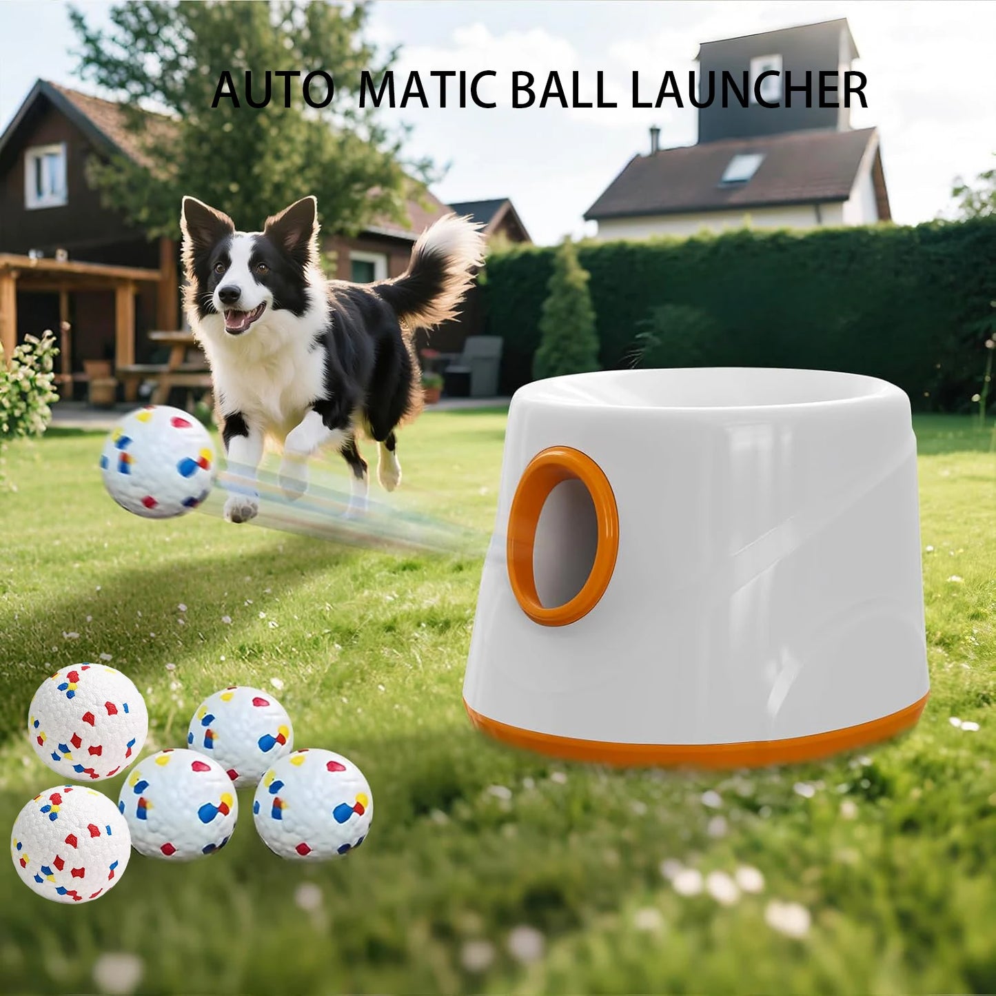 Improved Small-sized Pet Automatic Sensing Ball Throwing Machine Dog Outdoor Thrower Carrying 3 Balls Automatic Throwing Machine
