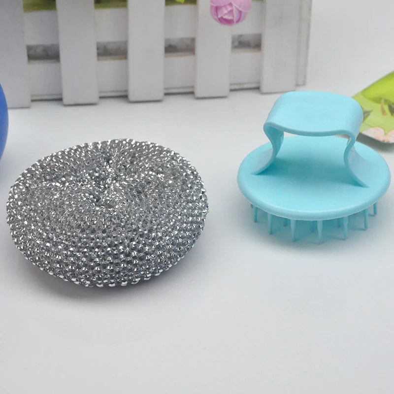 Cleaning Ball Brush Removable Cleaning Brush Pots and Pans Brush Kitchen Cleaning Tools Household Cleaning Brush