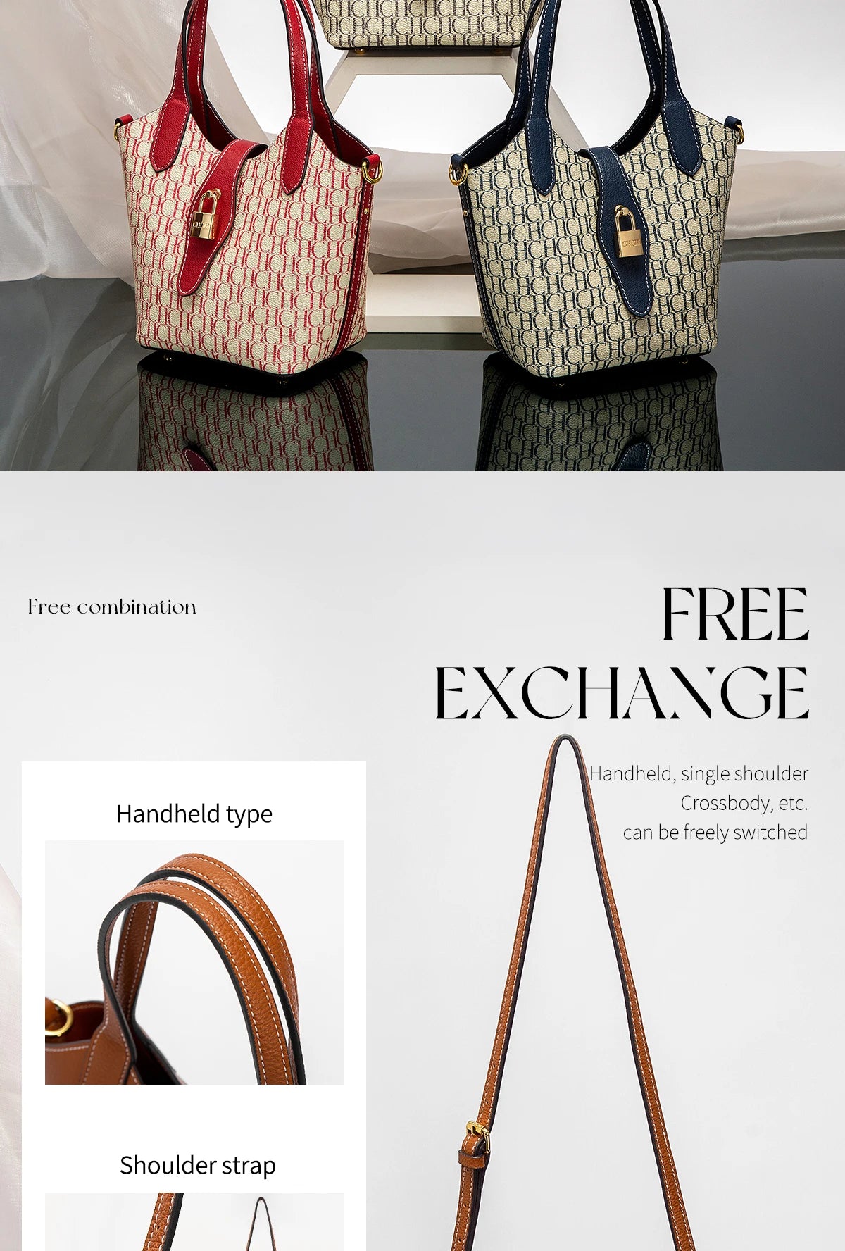 CHCH Women's Handbag Autumn New Collection Simple Women's Vegetable Basket Handbag