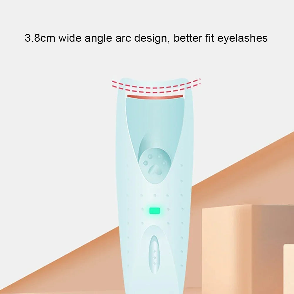 Portable Heated Eyelashes Curling Tool, Natural Fake Eye Lash, Beauty Supplies, USB, 3 Temperature Mode