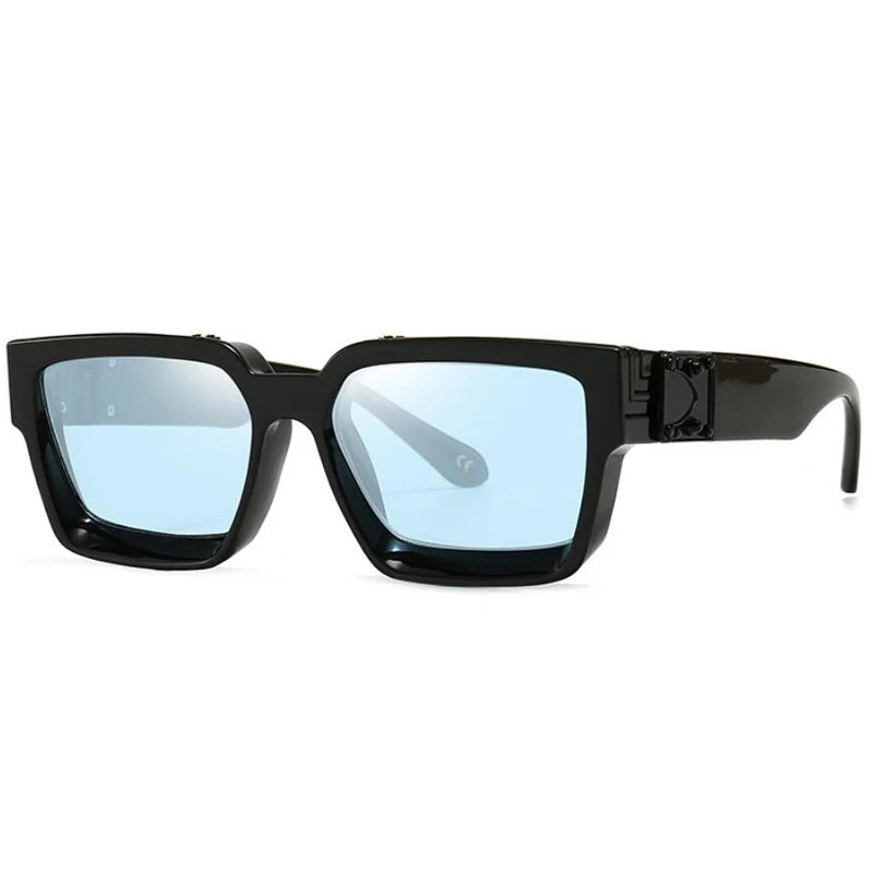 2024 Brand Rectangle Sunglasses Women Men Shades Retro Square Black Sun Glasses Eyewear Trendy Punk Eyeglasses For Male UV400