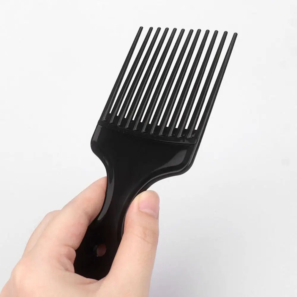 Hair Styling Tools Plastic Fork Hairbrush Black Wide Teeth Insert Hair Combs Professional Anti-Static Pick Comb Women/Men