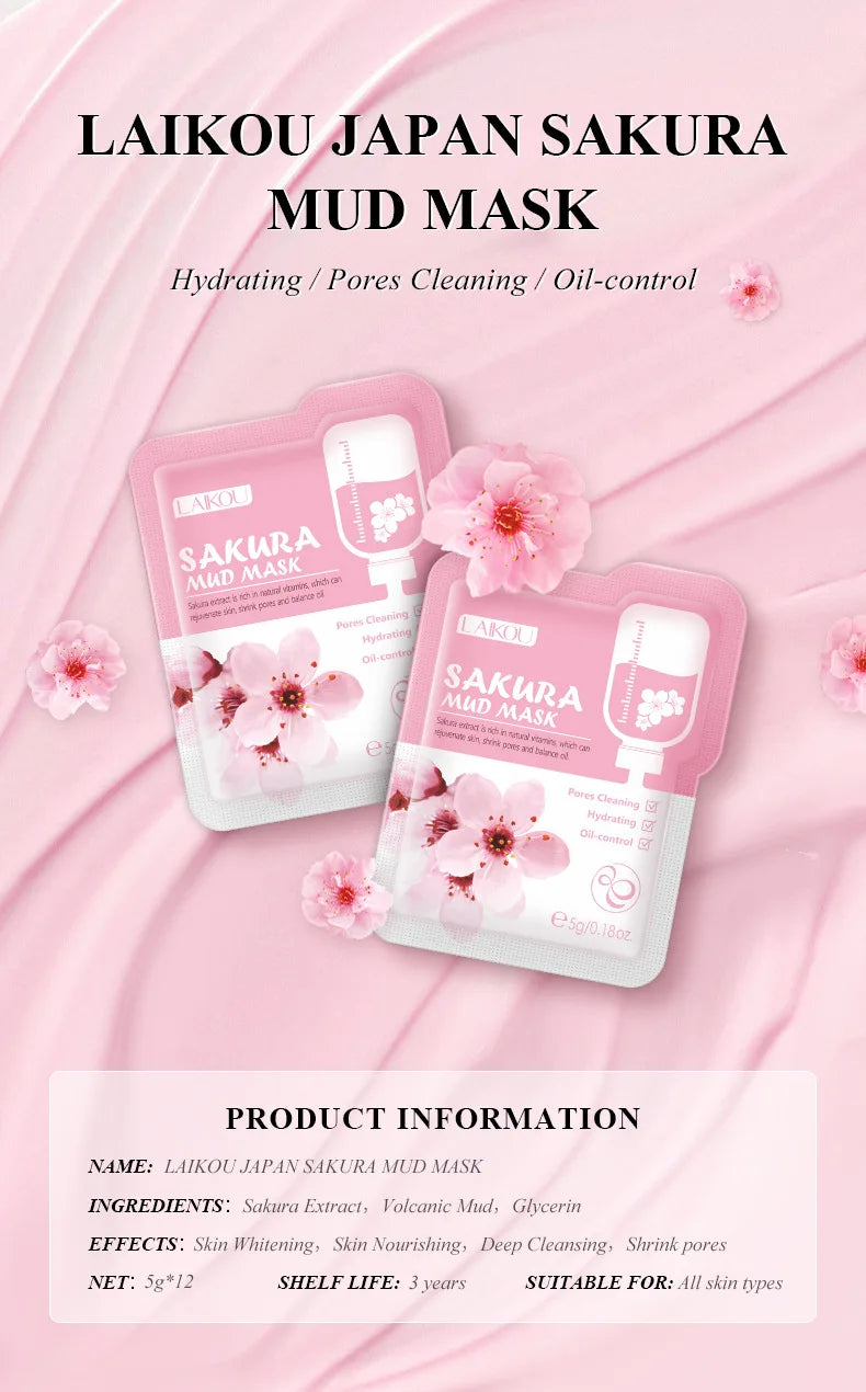LAIKOU 5pcs Moisturizing Facial Mask Hydrating Sleeping Face Sheet Masks Repairing & Nourishing Night Face Mask Skin Care