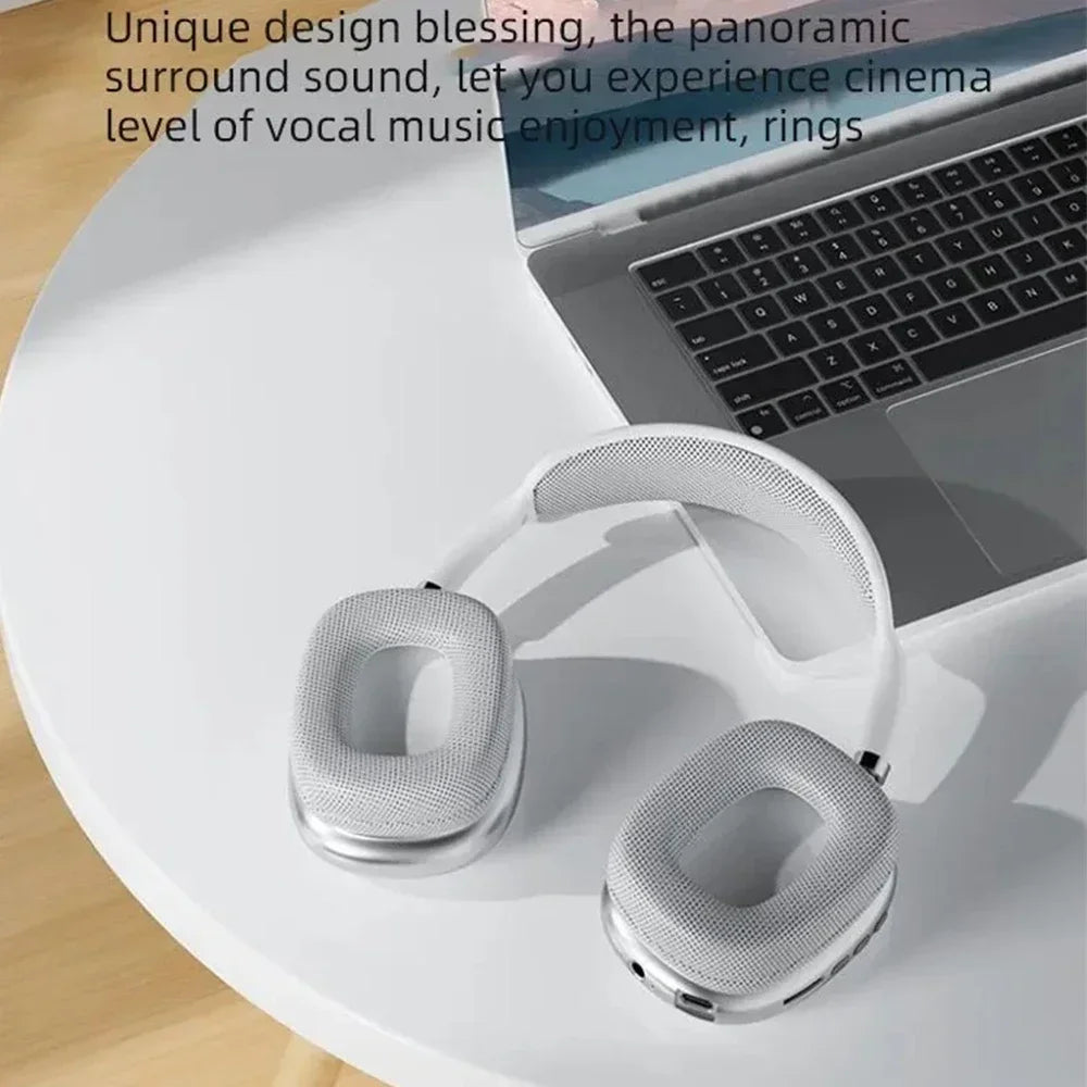Head Mounted Bass Earphones Wireless Bluetooth Earphones Sports Headset Game with Charging Touch Control Earbuds for Music