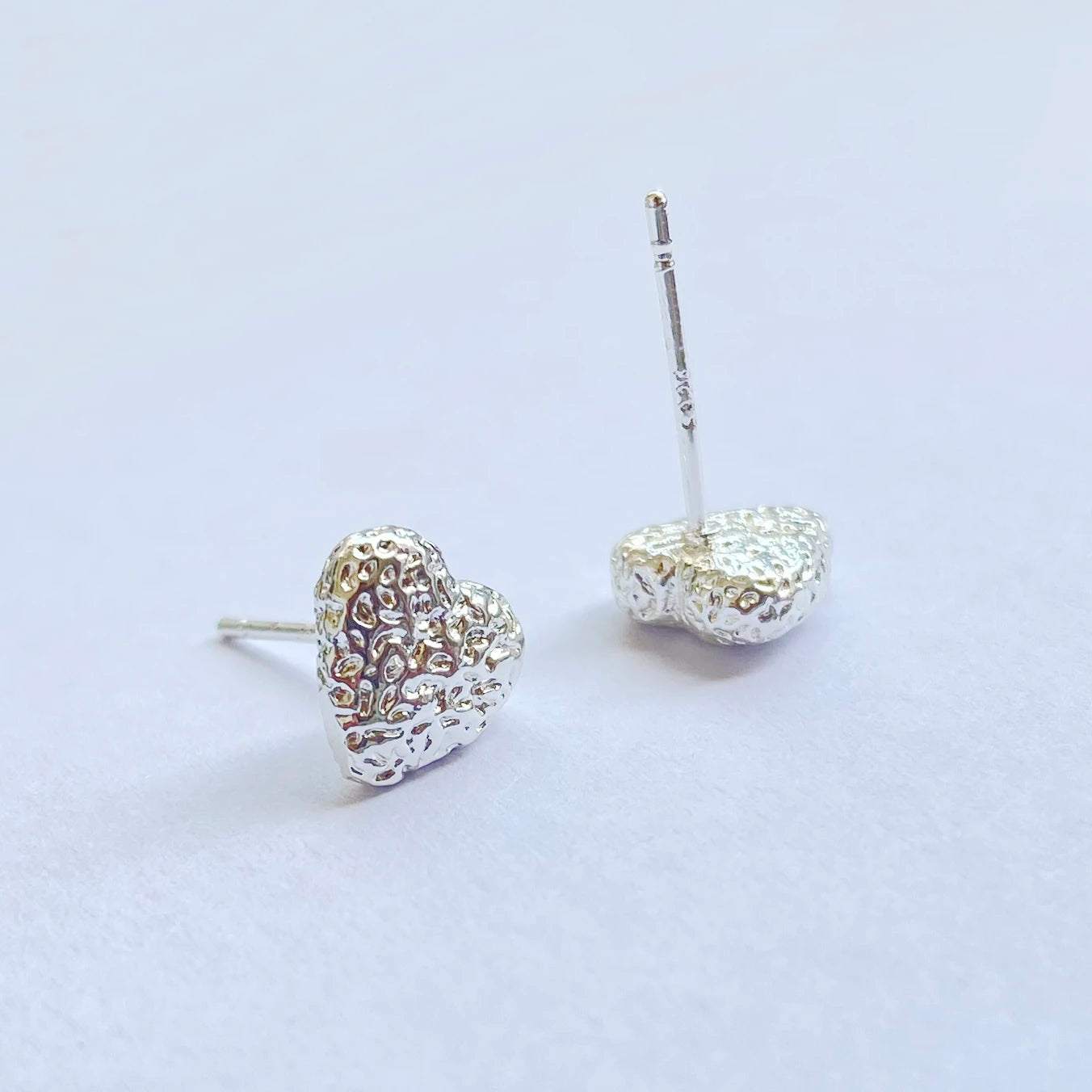 New 925 Sterling Silver Girls Hammer pattern Love Necklace Simple Heart shaped Pendant Women's Gift Boutique Jewelry NK153