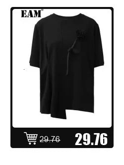 [EAM] Black Printed Back Zipper Sweatshirt New Round Neck Long Sleeve Women Big Size Fashion Tide Spring Autumn 2026 1DJ0624