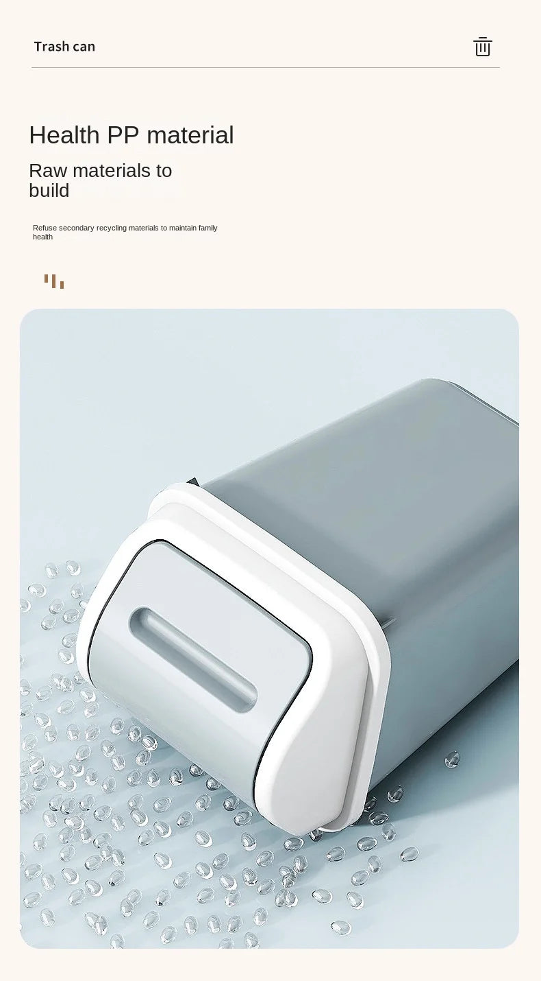 Trash can household bathroom toilet kitchen living room with cover bedroom large capacity shaking cover storage bucket