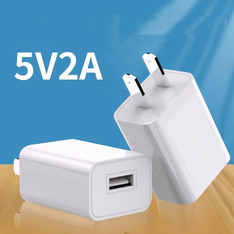 DC 5V 2A Portable USB Power Adapter Mobile Phone Charger Electrical Socket Travel Smart Matching Charger Adapter For Smartphone