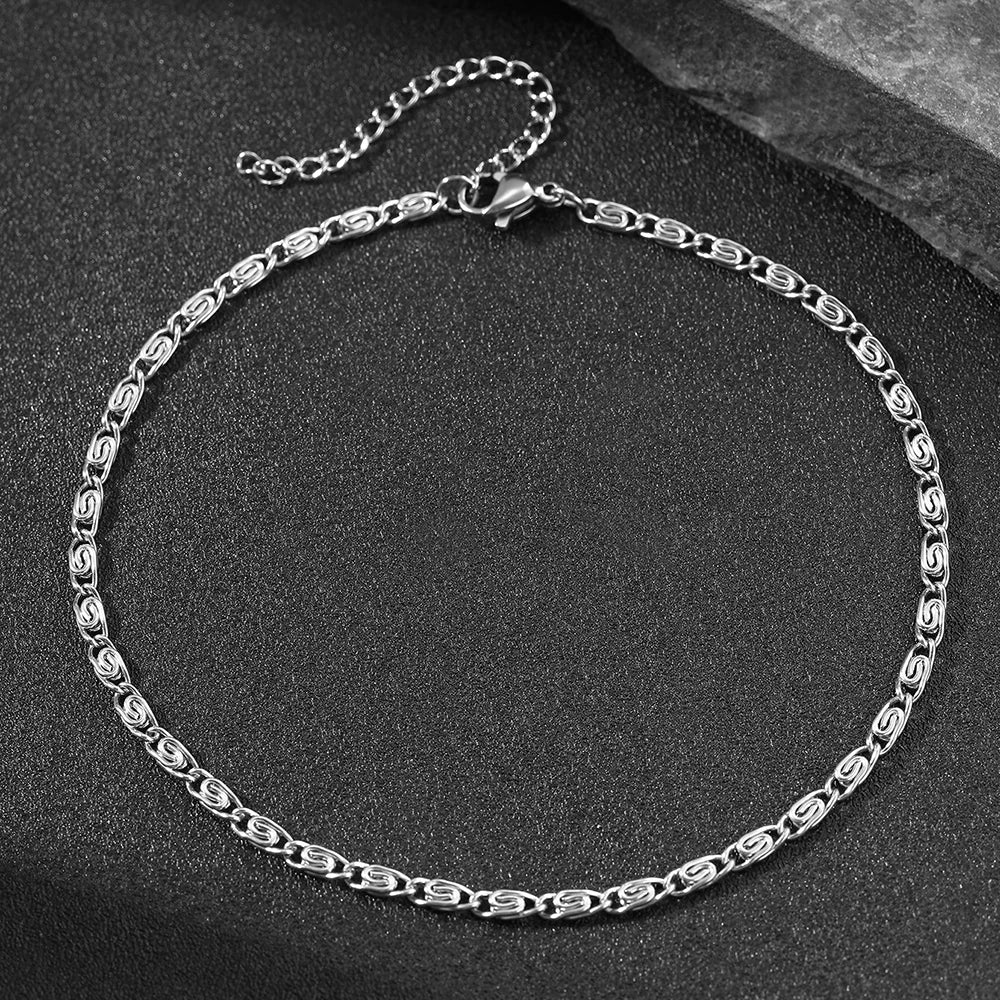 Stainless steel anklet Premium sense of simplicity small delicate anklet New popular light luxury chain anklet For Women Jewelry