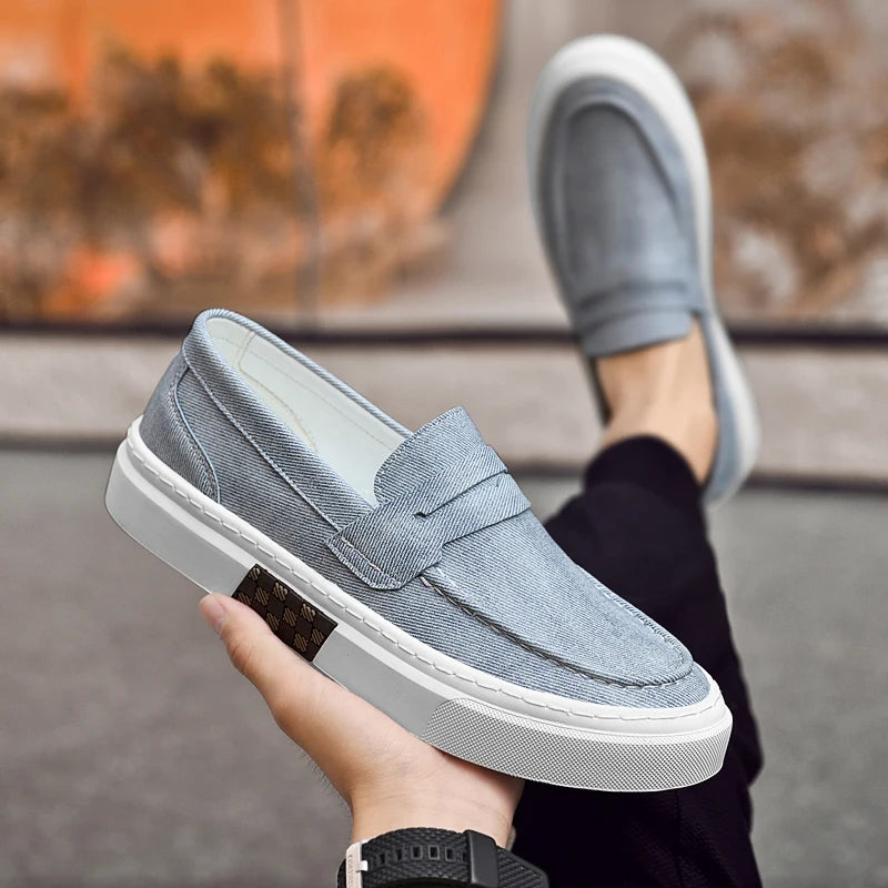 Designer Brand Men's Loafers Green Casual Shoes Men's Lightweight Soft Soled Walking Flat Shoes Brown Luxury Sneakers for Men