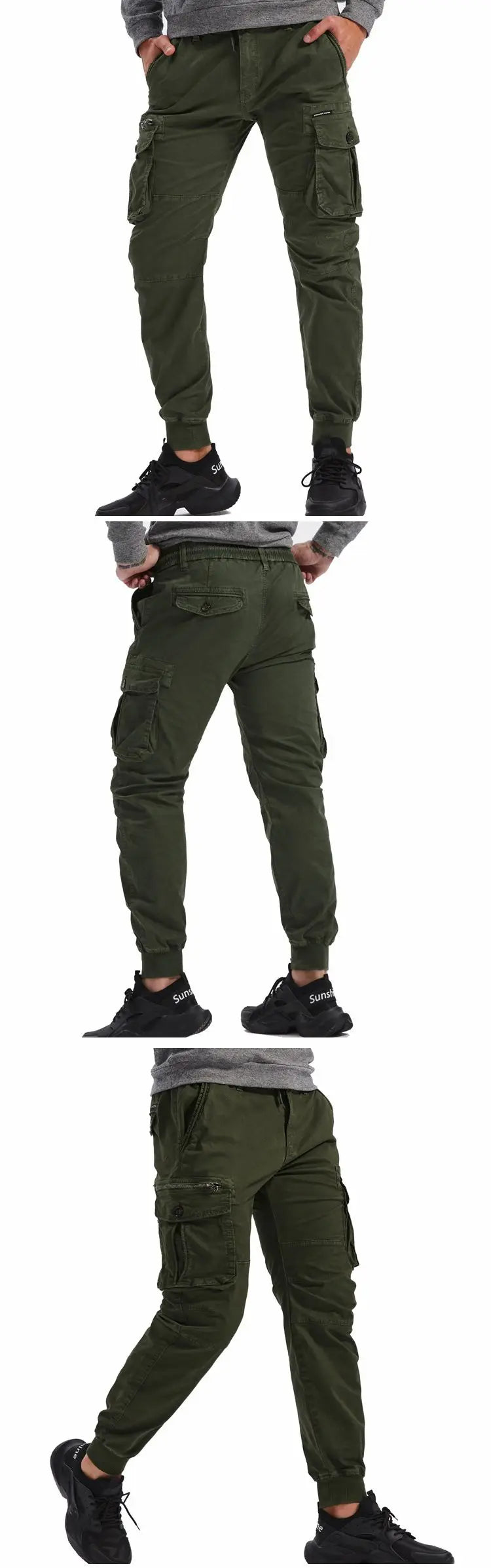 Men Military Tactical Pants Men Washed Overalls Men Beam Pants Male Streetwear Casual Cargo Pants for Men Trousers