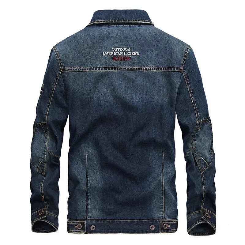 Spring Fashion Top Quality Brand Male Winter Denim Jacket Jeans Jacket Bomber Outwear Coats Plus Size 5XL Waterproof Men's