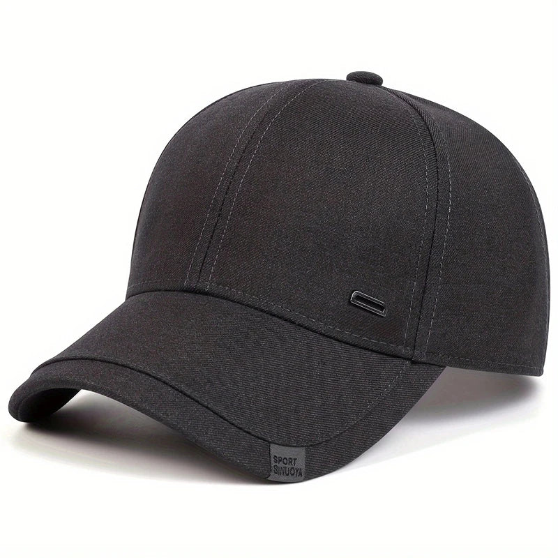 Unisex Square Silver Buckle Label Baseball Caps Spring Autumn Outdoor Sunscreen Hat Adjustable Casual Trucker Hats