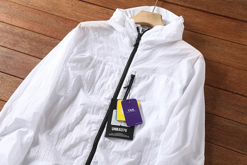 Ultrathin Fishing Jacket Tops Hiking Wearing Good Quality Summer Jackets Men Coats Male Sunscreen Windbreaker Traveling Clothing