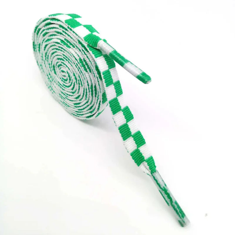 1 Pair Checkered Grid Shoelaces Super Quality Flat Shoe laces Shoelaces for Athletic Running Sneakers Shoes Boot Strings