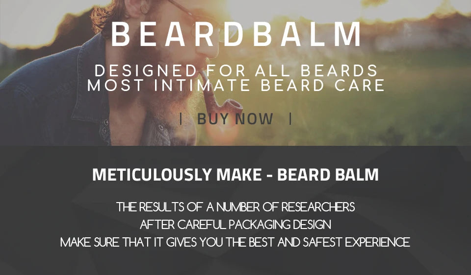 Original Lanthome Beard Balm Conditioner Oil for Growth Grooming Care Organic Moustache Treatment Moustache Wax For Men Hair