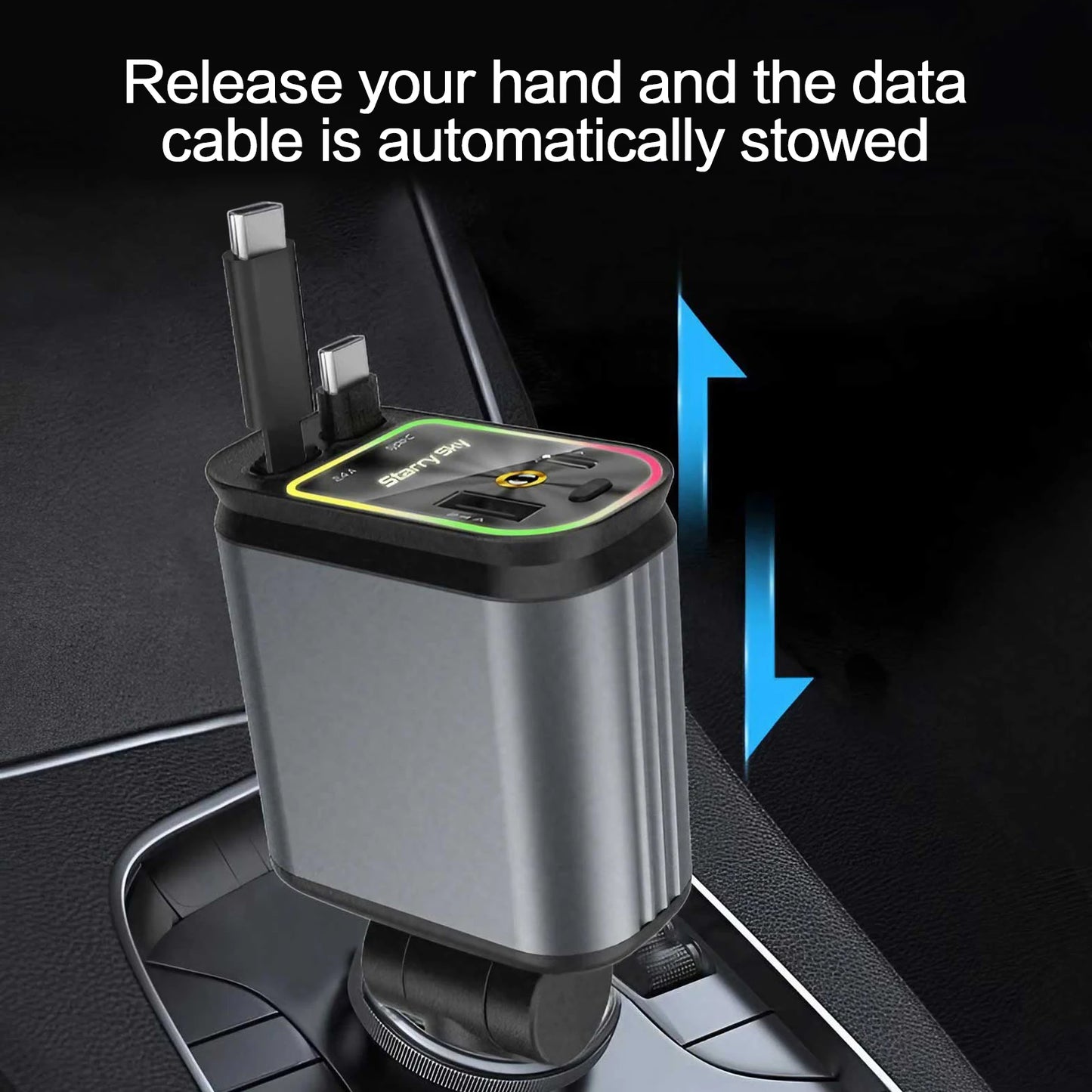 High Quality 3.1A Dual USB Car Charger 2 Port LCD Display Voltmeter 12-24V Cigarette Lighter Socket Car Charger Adapter