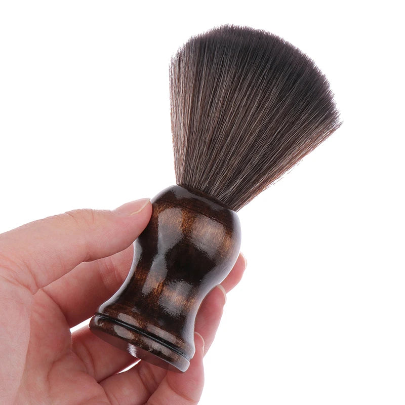 Natural Razor Brush with Wood Handle Badger Hair Men's Shaving Brush Barber Salon Men Facial Beard Cleaning Appliance Shave Tool