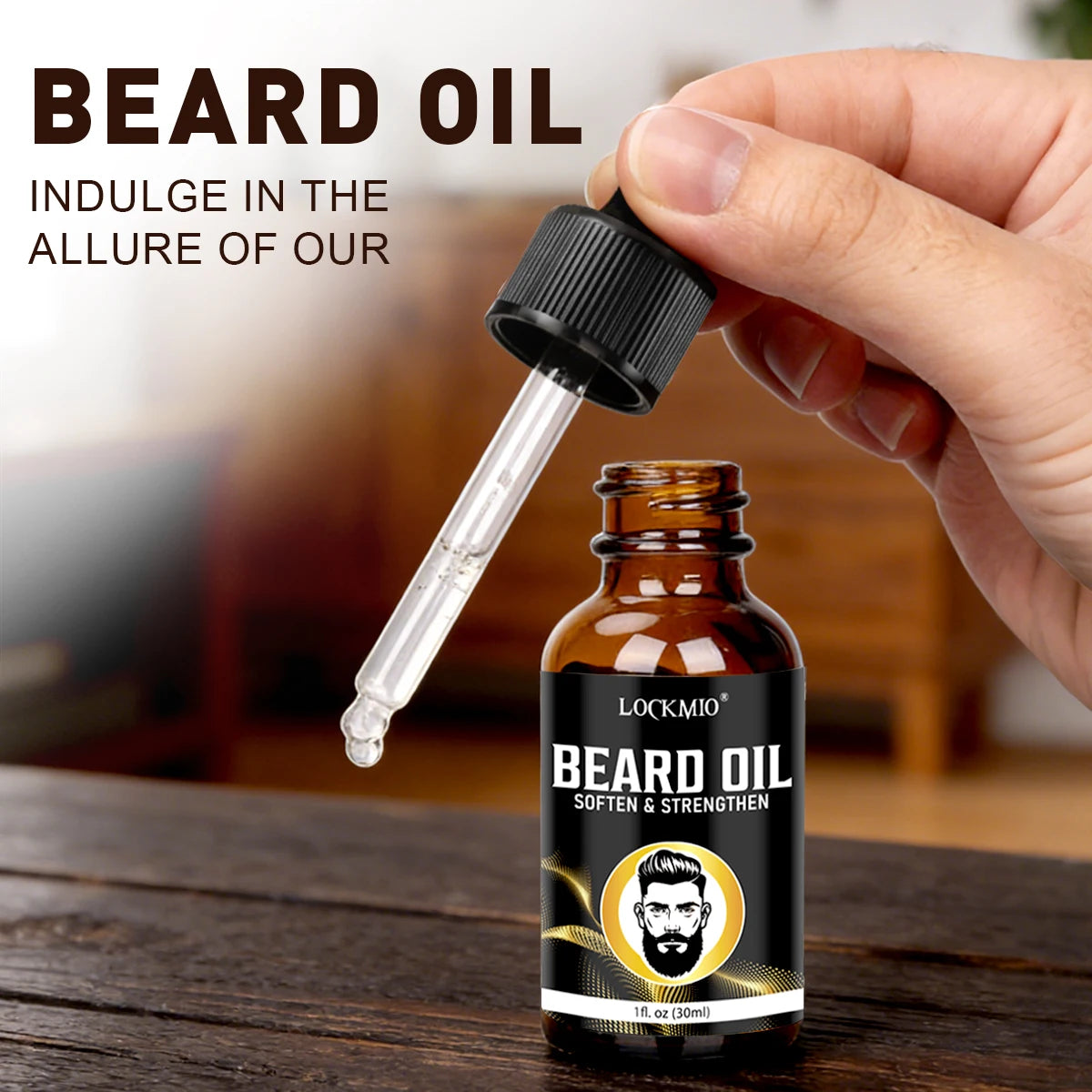 Valentine's Day Men Beard 4pcs Set for Boyfriend/Husband Moisturizing and Nourishing Facial Hair Growth Oil Mustache Styling Wax