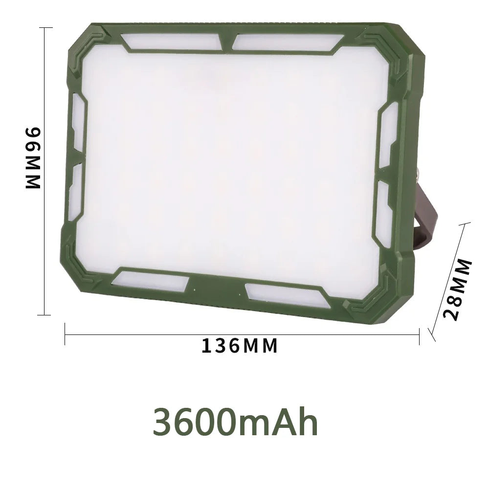 Camping Tent Light LED Rechargeable Searchlight High Power Outdoor Emergency Lighting Waterproof Portable Hanging Night Lamps