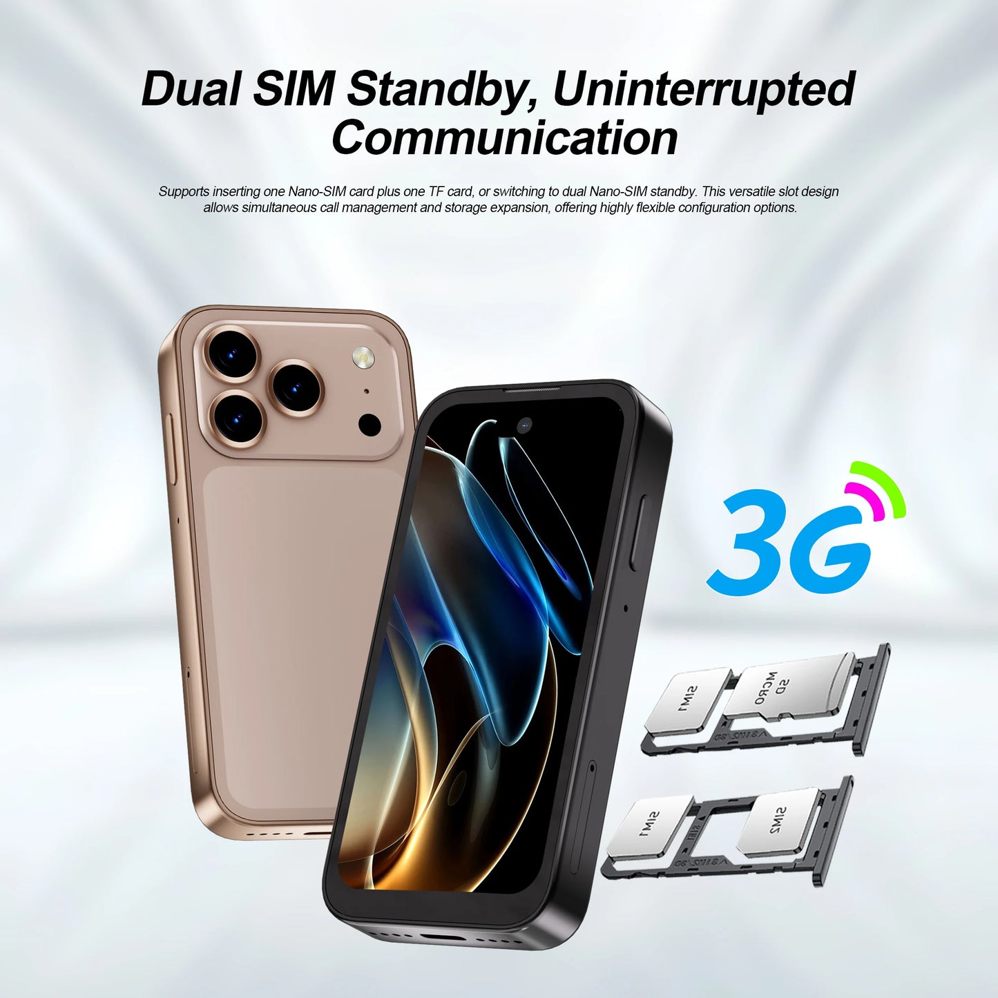 SERVO 17PRO MAX Small Smartphone 3.75" Screen 3G WCDMA Android OS Play Store Face Unlock WiFi Mini Smart Phones Dual SIM Standby