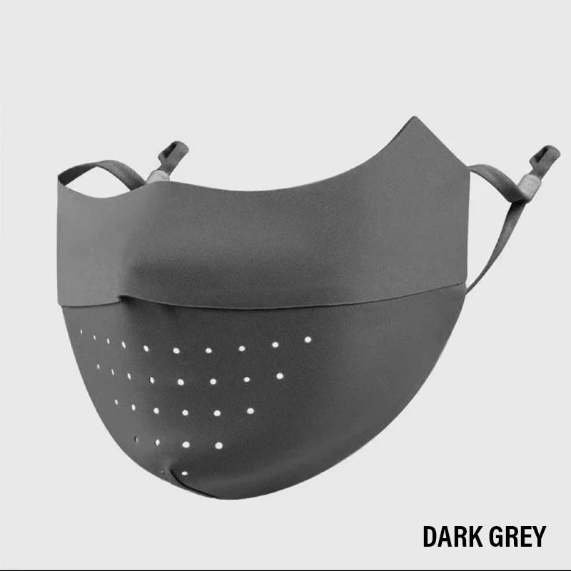 Summer Ice Silk Face Mask UV Sun Protection Respirator Men Women Adjustable Breathable Mask for Outdoor Running Cycling Sports