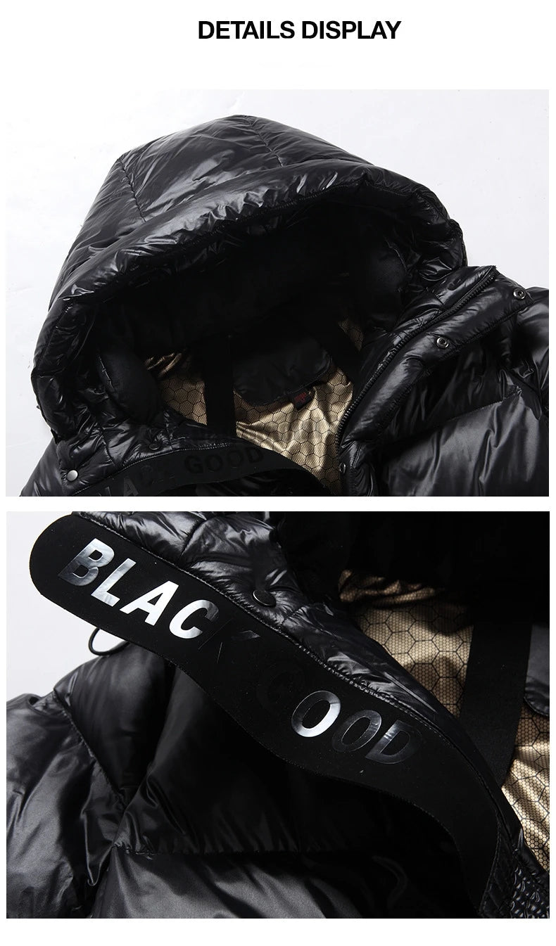 2023 New Arrivals Winter 90% White Goose Down Couple Hooded Coat Top Grade Men's Women Thick（Winter) Warm X-long Jackets