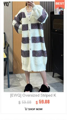 [EWQ] Khaki Fashion Woolen Coat With Belt Women Long Sleeve Elegant Lapel Wool Jacket Outwears 2025 Autumn Winter New 16U5035