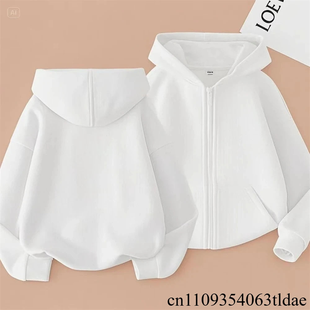 Children Fashion Zipper Style Clothing Boys Girls Hoodie  Tops Spring Autumn Leisure Sweatshirr Toddler 3-12 Year Red Black Coat