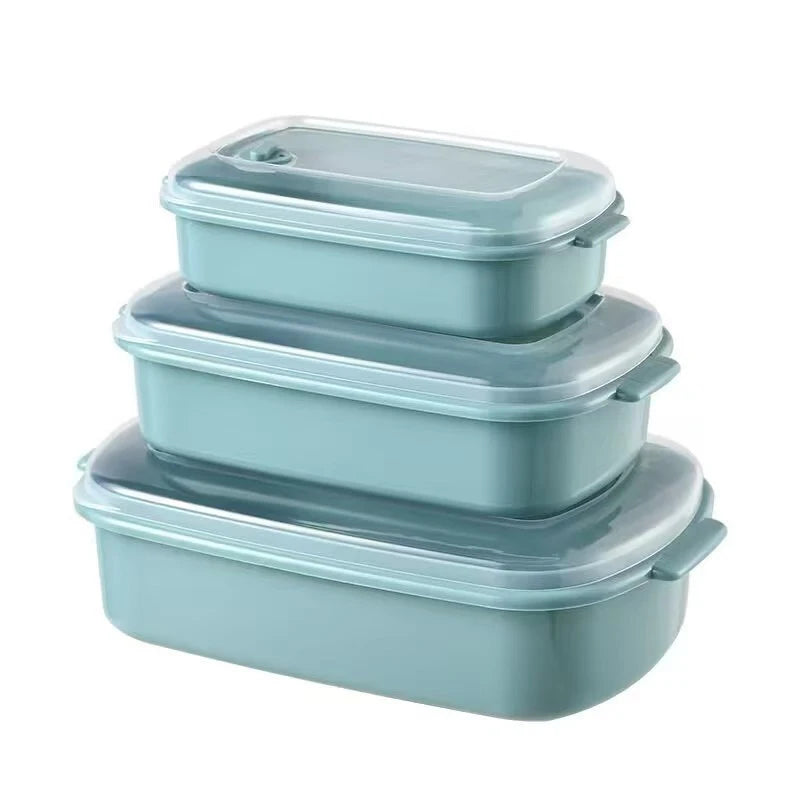 Food Storage Containers With Lid Fridge Meat Vegetable Fresh-Keeping Organizer Box For Kitchen Storage