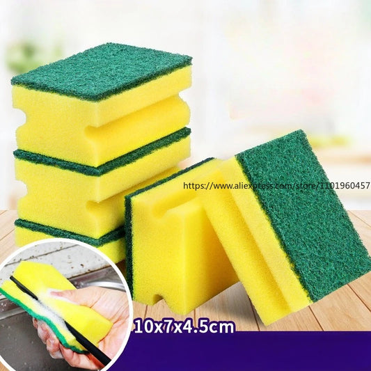 I-Shaped German Style High Density DIshwashing Sponge Kitchen Daily Necessities Dishwashing Sponge Block Cleaning Scouting Pad