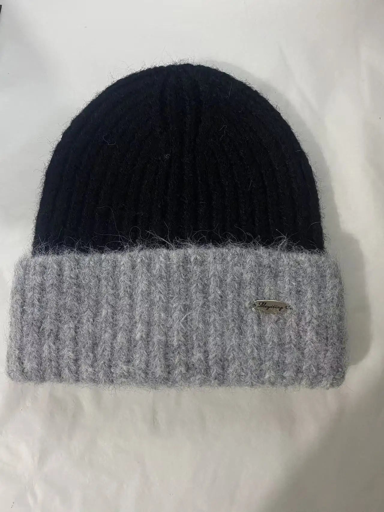 Korean wool hat men's autumn and winter 2025 new thickened warm headgear big head circumference showing small face knitted hat