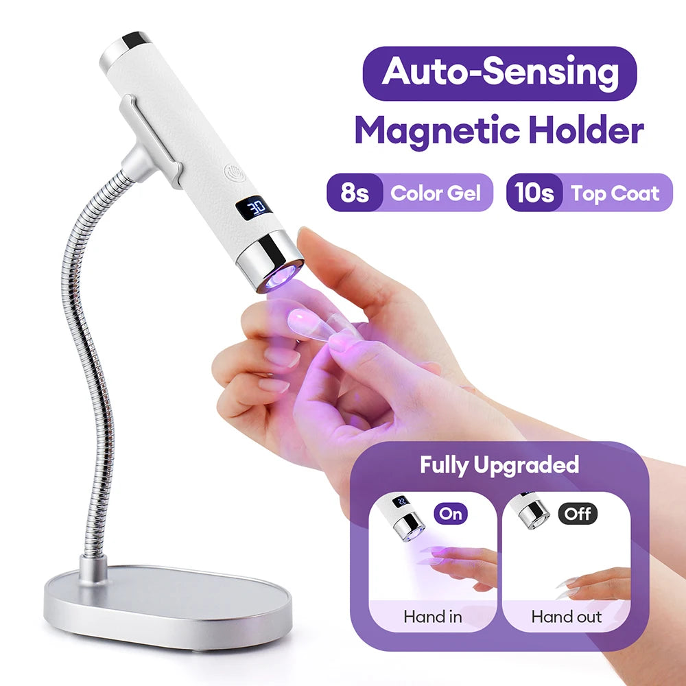 Auto-Sensing UV Nail Dryer Handheld Nail Lamp UV Light Nail Lamp Dryer Nail Curing All Gel Polish Manicure Lamp Nail Art Tool