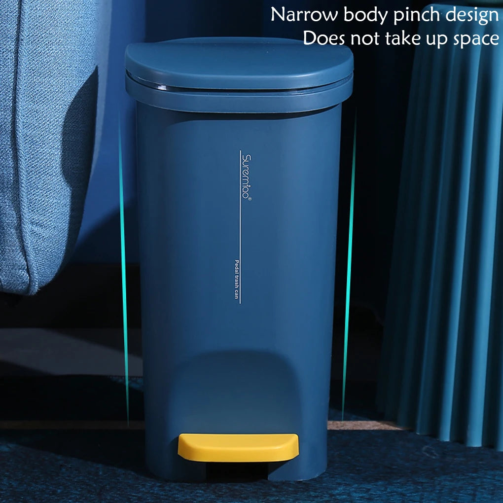Trash Can Foot Pedal Garbage with Cover Storage Buckets for Household Kitchen Living Room  Classification Cleaning Bin Dustbin