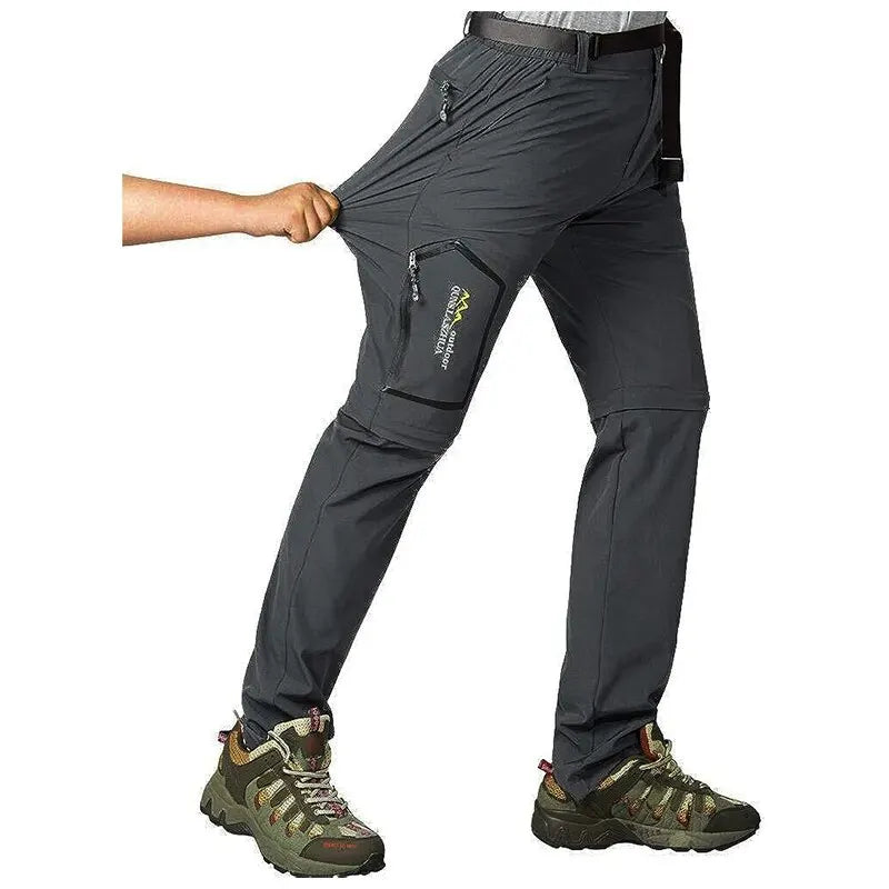 Spring Hiking Pants Men Waterproof Can be converted into shorts Fishing Wear Climbing Clothes Quick Dry Anti-UV Trousers