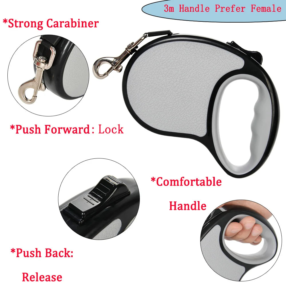 3/5 Meters Retractable Dog Leash Pet Leash Traction Rope Belt Automatic Extending Lead For Small Large Dog Pug Chihuahua Product