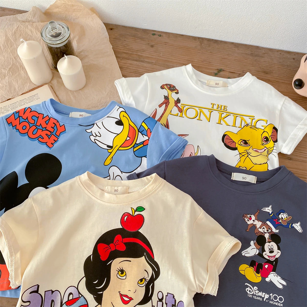 Summer Children's Cartoon Printed T-shirt Short Sleeved T-shirt Casual Sportswear Fashionable Short Sleeved Children's Clothing