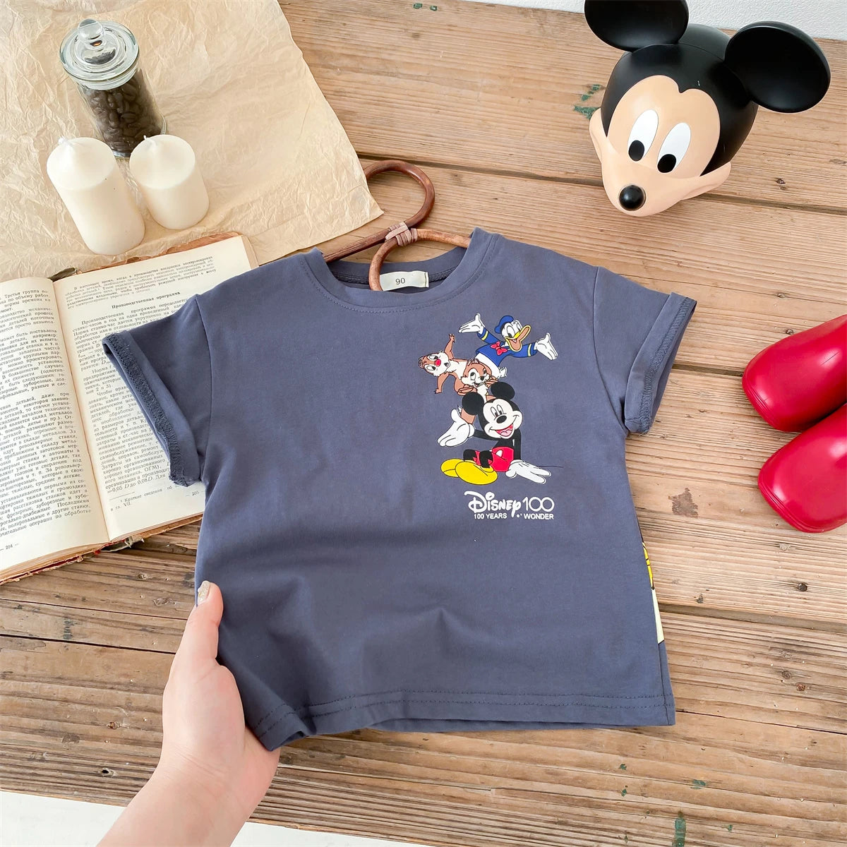 Summer Children's Cartoon Printed T-shirt Short Sleeved T-shirt Casual Sportswear Fashionable Short Sleeved Children's Clothing