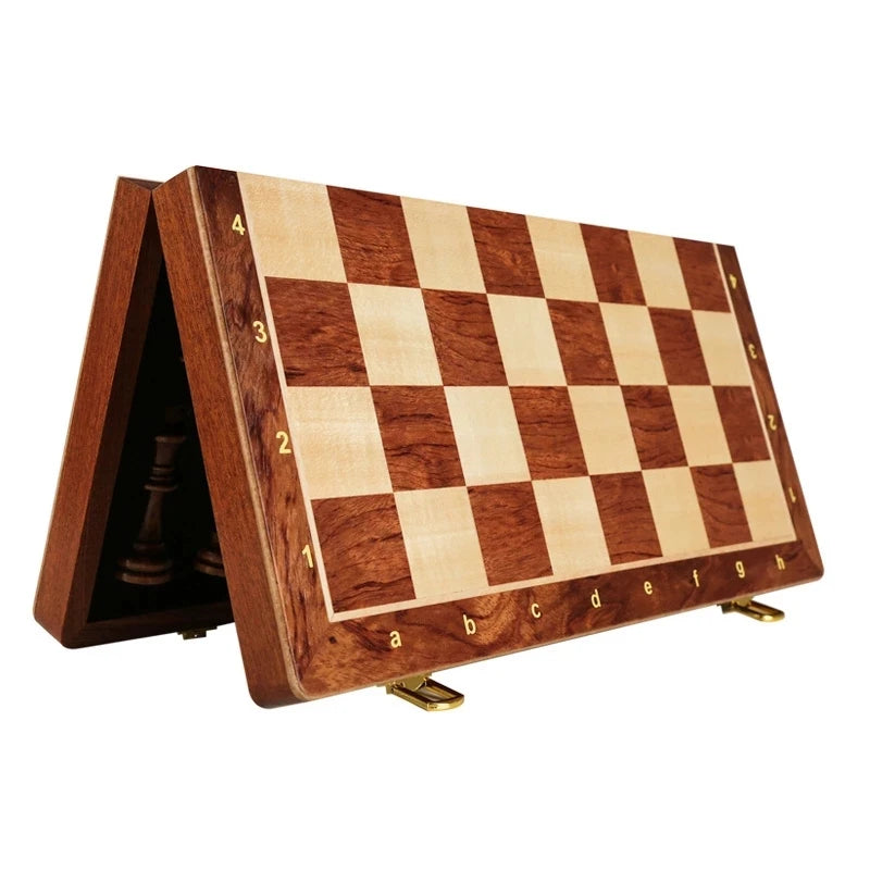 Board Game High-grade Set Of Solid Wood Chess Pieces Wooden Folding With More Than 2 After The Game Entertainment