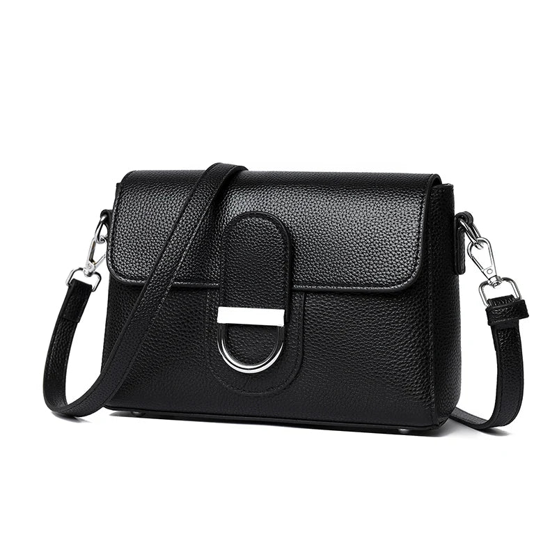 Luxury Brand Genuine Leather Handbag Women Fashion High Quality Solid color Cow Leather Shoulder Crossbody Bag Female Tote Bags