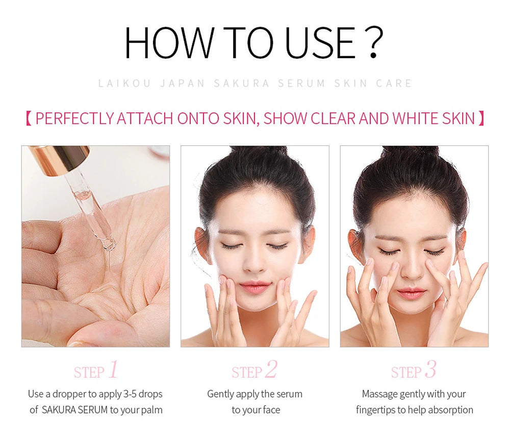 LAIKOU Sakura Facial Cleansing Skincare Set Moisturize Beauty Health Eye Mask Lip Mask Korean Facial Care Products Kit
