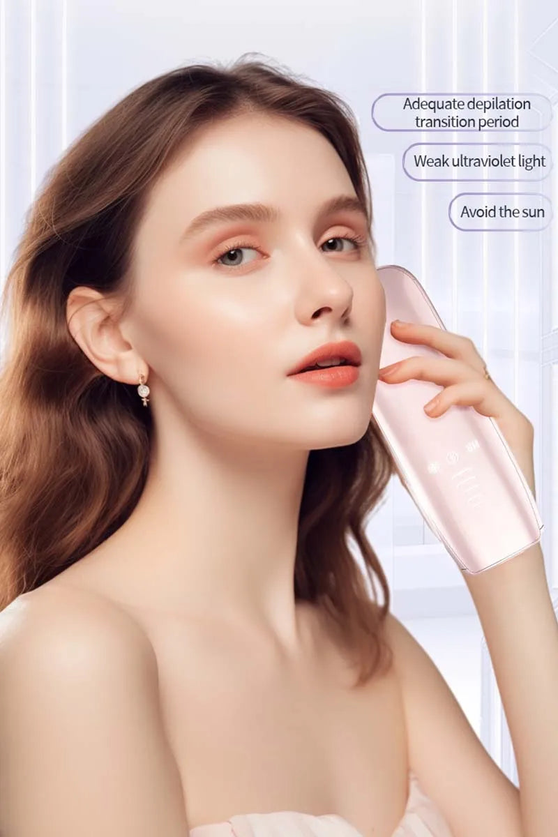 Hot Selling Home Use Upgraded Painless Hair Remover Machine Rapid Ice Cooling Throughout Hair Removal Device