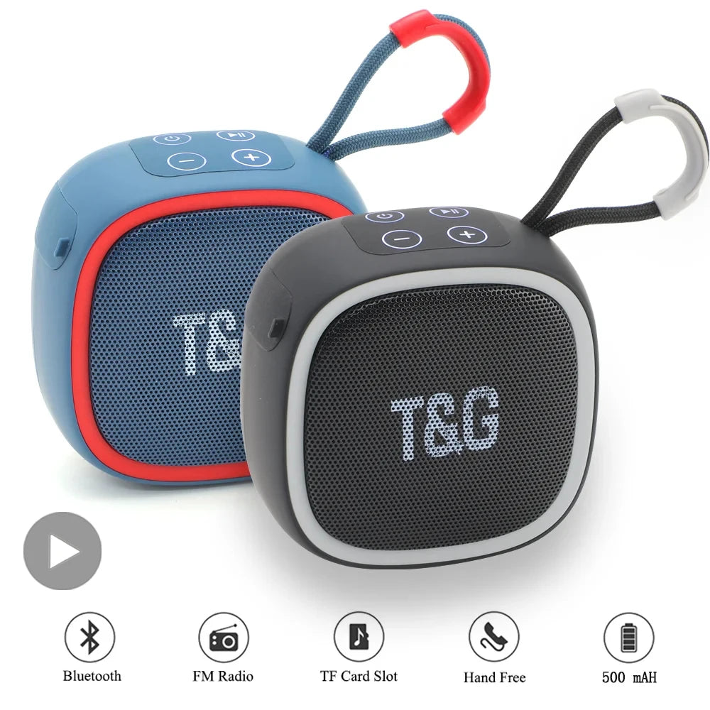 Portable Bluetooth Speaker Radio FM Mini Wireless Waterproof Subwoofer Sound Box Music Caixa De Som Small Woofer Column Bass Mp3