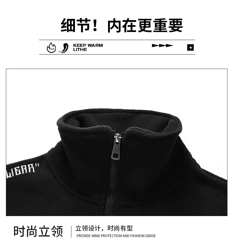 Plus Size Men Sweatshirt Half Zip Long Sleeve Pullover 6XL 7XL 100-175kg Solid Color Tops Autumn Winter Big Size Men Clothing