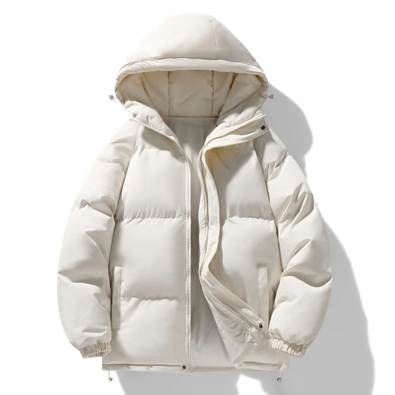 2026 new arrival winter jacket sill-like cotton jackets men,mens fashion thicken warm parkas trench coat male size M-4XL