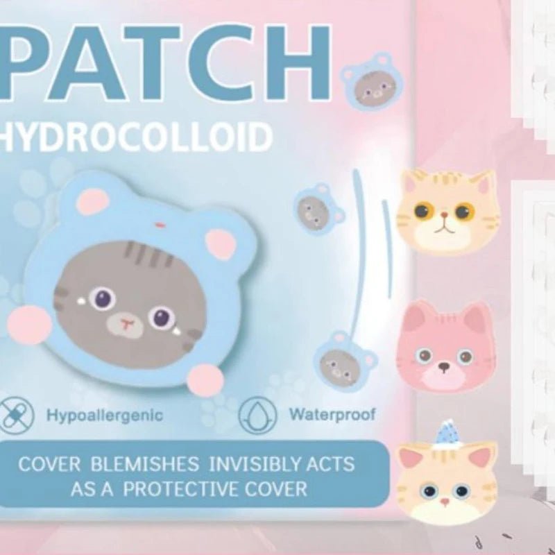 HUA HUA 600pcs Cartoon Animal Shaped Acne Patches Skincare Stickers Makeup Tools