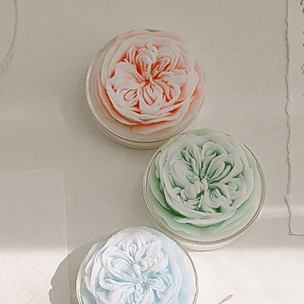 1Pc Beautiful rose Flower Scented Candle Smokeless Low Temperature Soy Wax Aromatherapy Candles Ornament Home Decoration Gifts