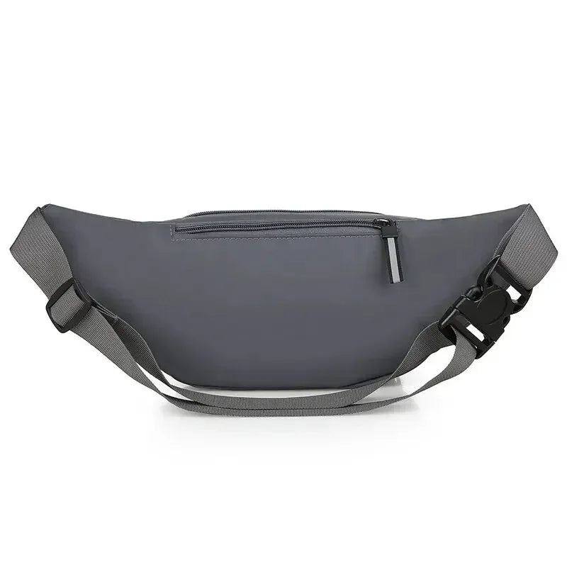 Men Canvas Fit Waistpack Mobile Fanny Waist Packs Men's Sports Outdoor Leisure Running Anti Theft Ultra Thin Invisible Waist Bag