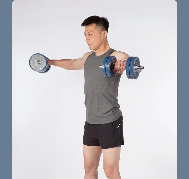 Dumbbell Household Rust Prevention Youth Barbell Household Men's Full Set of Dual-use Combination Fitness Equipment